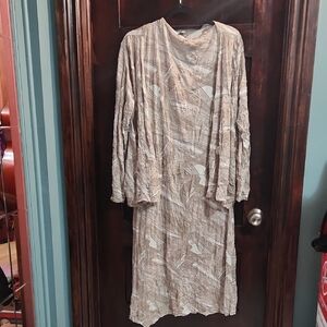 Asymmetrical Taupe Dress